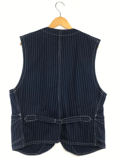 【中古品】【メンズ】 FREEWHEELERS UNION SPECIAL OVERALLS フリーホイラーズ ユニオン スぺシャル CONDUCTOR VEST INDIGO WABASH STRIPE 145-260906-rt-08-tagh サイズ：44 カラー：インディゴ 万代Net店