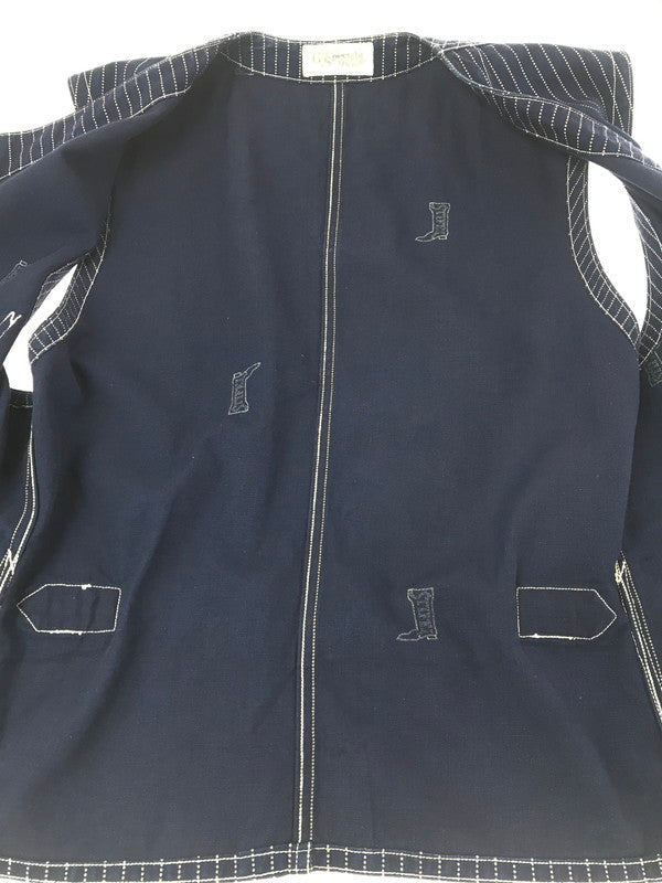 【中古品】【メンズ】 FREEWHEELERS UNION SPECIAL OVERALLS フリーホイラーズ ユニオン スぺシャル CONDUCTOR VEST INDIGO WABASH STRIPE 145-260906-rt-08-tagh サイズ：44 カラー：インディゴ 万代Net店