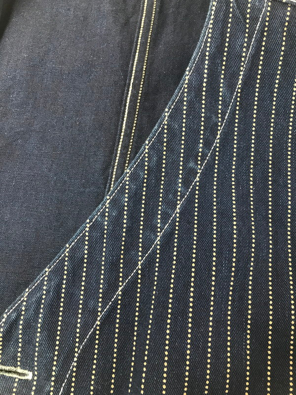 【中古品】【メンズ】 FREEWHEELERS UNION SPECIAL OVERALLS フリーホイラーズ ユニオン スぺシャル CONDUCTOR VEST INDIGO WABASH STRIPE 145-260906-rt-08-tagh サイズ：44 カラー：インディゴ 万代Net店