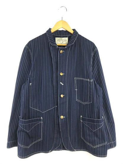【中古品】【メンズ】 FREEWHEELERS UNION SPECIAL OVERALLS フリーホイラーズ ユニオン スぺシャル CONDUCTOR JACKET INDIGO WABASH STRIPE 145-260906-rt-09-tagh サイズ：44 カラー：インディゴ 万代Net店