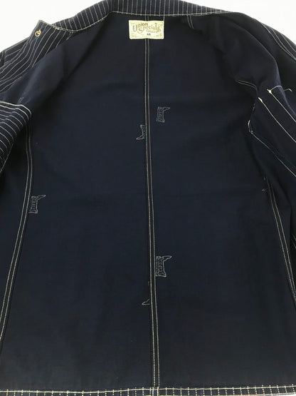 【中古品】【メンズ】 FREEWHEELERS UNION SPECIAL OVERALLS フリーホイラーズ ユニオン スぺシャル CONDUCTOR JACKET INDIGO WABASH STRIPE 145-260906-rt-09-tagh サイズ：44 カラー：インディゴ 万代Net店