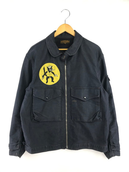 【中古品】【メンズ】 FREEWHEELERS フリーホイラーズ BLACK CATS SUMMER FLYING JACKET NAVY 1921007 VPB-71 サマー フライング ジャケット 145-260906-rt-10-tagh サイズ：44 カラー：ネイビー 万代Net店