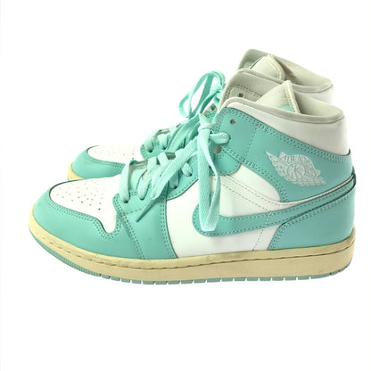 【中古品】【メンズ】 NIKE ナイキ WMNS AIR JORDAN 1 MID BQ6472-132 ウィメンズ エアジョーダン 1 ミッド スニーカー 靴 166-260908-na-04-tagh サイズ：26cm US 9 カラー：SAIL/LIGHT DEW/MUSLIN 万代Net店