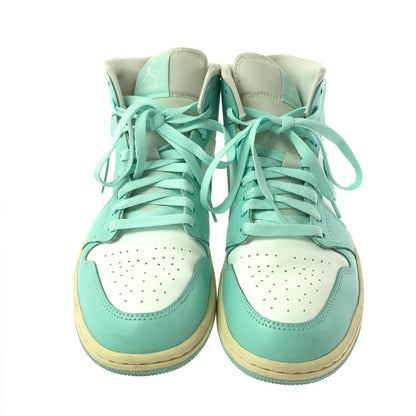 【中古品】【メンズ】 NIKE ナイキ WMNS AIR JORDAN 1 MID BQ6472-132 ウィメンズ エアジョーダン 1 ミッド スニーカー 靴 166-260908-na-04-tagh サイズ：26cm US 9 カラー：SAIL/LIGHT DEW/MUSLIN 万代Net店
