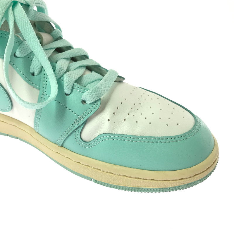 【中古品】【メンズ】 NIKE ナイキ WMNS AIR JORDAN 1 MID BQ6472-132 ウィメンズ エアジョーダン 1 ミッド スニーカー 靴 166-260908-na-04-tagh サイズ：26cm US 9 カラー：SAIL/LIGHT DEW/MUSLIN 万代Net店