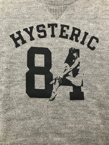 【中古品】【メンズ】 HYSTERIC GLAMOUR ヒステリックグラマー FLANDERS LINEN S/S KNIT GRAY 0261NS04 フランダース リネン ショートスリーブ ニット トップス 140-260904-rt-44-tagh サイズ：L カラー：グレー 万代Net店