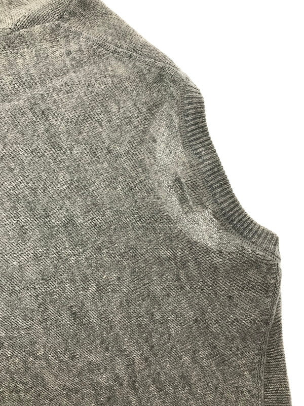 【中古品】【メンズ】 HYSTERIC GLAMOUR ヒステリックグラマー FLANDERS LINEN S/S KNIT GRAY 0261NS04 フランダース リネン ショートスリーブ ニット トップス 140-260904-rt-44-tagh サイズ：L カラー：グレー 万代Net店