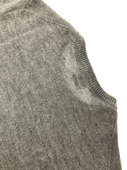 【中古品】【メンズ】 HYSTERIC GLAMOUR ヒステリックグラマー FLANDERS LINEN S/S KNIT GRAY 0261NS04 フランダース リネン ショートスリーブ ニット トップス 140-260904-rt-44-tagh サイズ：L カラー：グレー 万代Net店