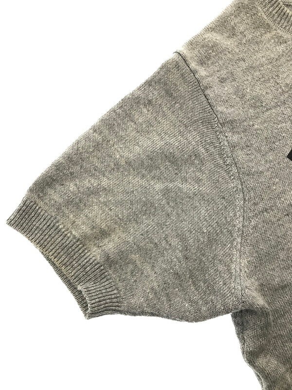 【中古品】【メンズ】 HYSTERIC GLAMOUR ヒステリックグラマー FLANDERS LINEN S/S KNIT GRAY 0261NS04 フランダース リネン ショートスリーブ ニット トップス 140-260904-rt-44-tagh サイズ：L カラー：グレー 万代Net店