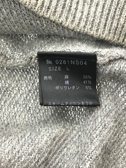 【中古品】【メンズ】 HYSTERIC GLAMOUR ヒステリックグラマー FLANDERS LINEN S/S KNIT GRAY 0261NS04 フランダース リネン ショートスリーブ ニット トップス 140-260904-rt-44-tagh サイズ：L カラー：グレー 万代Net店