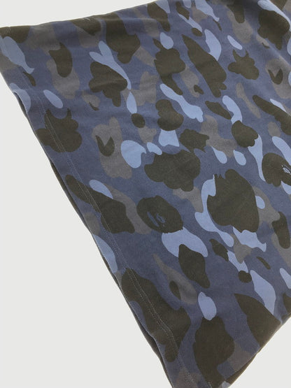 【中古品】【メンズ】 A BATHING APE アベイシングエイプ CAMO S/S POLO SHIRT 001P0D301009X カモフラ柄 ショートスリーブ ポロシャツ トップス 142-260904-rt-43-tagh サイズ：L カラー：ブルー 万代Net店