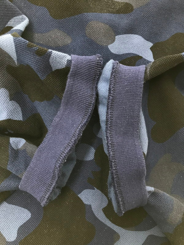 【中古品】【メンズ】 A BATHING APE アベイシングエイプ CAMO S/S POLO SHIRT 001P0D301009X カモフラ柄 ショートスリーブ ポロシャツ トップス 142-260904-rt-43-tagh サイズ：L カラー：ブルー 万代Net店