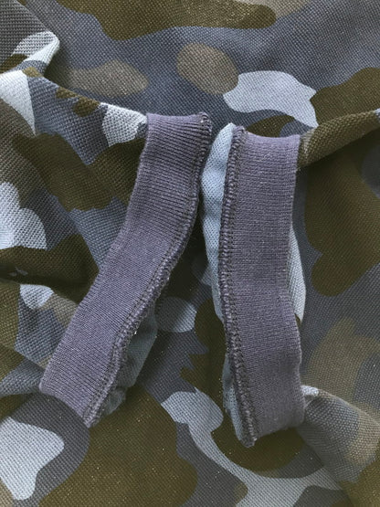 【中古品】【メンズ】 A BATHING APE アベイシングエイプ CAMO S/S POLO SHIRT 001P0D301009X カモフラ柄 ショートスリーブ ポロシャツ トップス 142-260904-rt-43-tagh サイズ：L カラー：ブルー 万代Net店