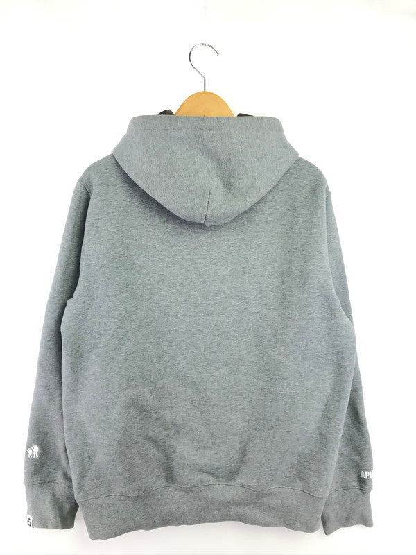 【中古品】【メンズ】 AAPE BY A BATHING APE エーエイプ バイ ア ベイシング エイプ FRONT LOGO HOODIE GRAY ASW2067 フロント ロゴ フーディー パーカー 142-260906-rt-11-tagh サイズ：XL カラー：グレー 万代Net店