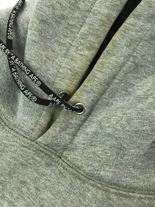 【中古品】【メンズ】 AAPE BY A BATHING APE エーエイプ バイ ア ベイシング エイプ FRONT LOGO HOODIE GRAY ASW2067 フロント ロゴ フーディー パーカー 142-260906-rt-11-tagh サイズ：XL カラー：グレー 万代Net店