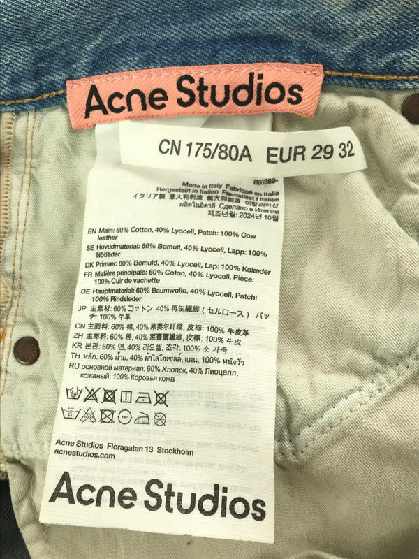 【現状渡し品】【メンズ】 ACNE STUDIOS アクネストゥディオズ REGULAR FIT JEANS-2021M B00389 レギュラー フィット ジーンズ ボトムス ジーパン 152-260906-rt-19-tagh サイズ：29×32 カラー：ライトインディゴ 万代Net店