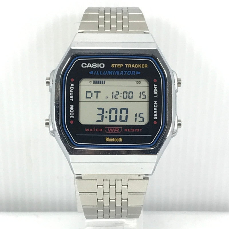 【中古品】【メンズ】 CASIO カシオ CASIO COLLECTION STANDARD ABL-100WE-1AJF カシオ コレクション スタンダード デジタル腕時計 時計 197-260915-ki-05-tagh カラー：シルバー/ブラック 万代Net店