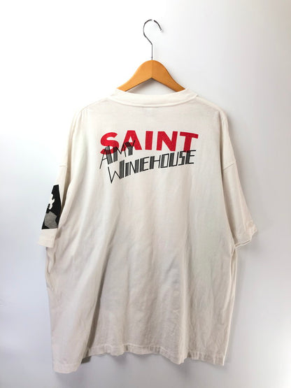 【中古品】【メンズ】 SAINT MICHAEL セント マイケル 26SS AMY SS T-SHIRT BACK TO BLACK SM-MK1-0000-C14 ショートスリーブ Tシャツ トップス 142-260909-rt-02-tagh サイズ：XXL カラー：ホワイト 万代Net店