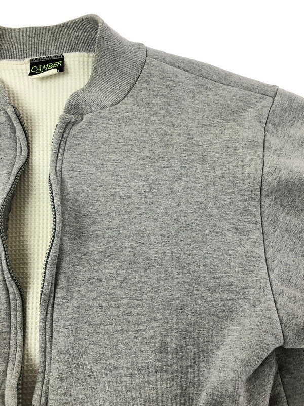 【現状渡し品】【メンズ】 CAMBER キャンバー THERMAL LINED HEAVYWEIGHT KNIT COLLAR サーマル ヘビーウエイト ニット カラー ジャケット 146-260912-na-27-tagh サイズ：M カラー：グレー 万代Net店