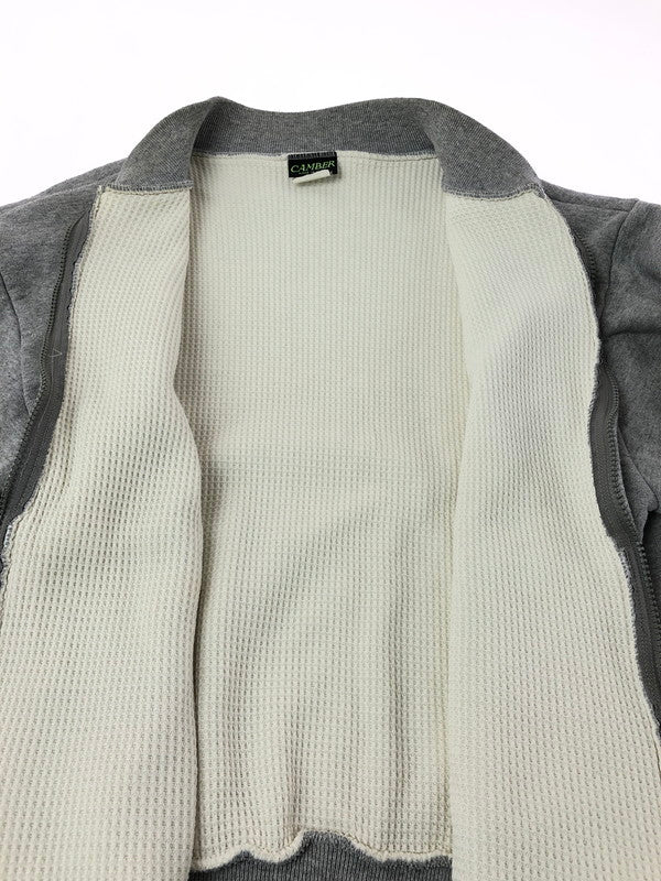 【現状渡し品】【メンズ】 CAMBER キャンバー THERMAL LINED HEAVYWEIGHT KNIT COLLAR サーマル ヘビーウエイト ニット カラー ジャケット 146-260912-na-27-tagh サイズ：M カラー：グレー 万代Net店