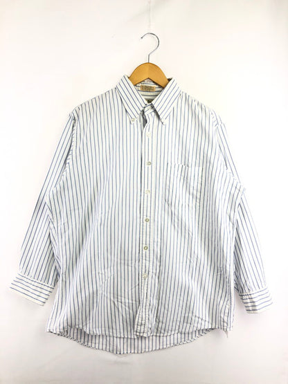 【中古品】【メンズ】 L.L.BEAN エルエルビーン 90'S USA製 L/S BD STRIPE SHIRT 90年代 ボタンダウン ストライプシャツ 長袖シャツ 146-260912-na-28-tagh サイズ：16 1/2 - 32 カラー：ホワイト/ブルー 万代Net店