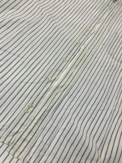 【中古品】【メンズ】 L.L.BEAN エルエルビーン 90'S USA製 L/S BD STRIPE SHIRT 90年代 ボタンダウン ストライプシャツ 長袖シャツ 146-260912-na-28-tagh サイズ：16 1/2 - 32 カラー：ホワイト/ブルー 万代Net店