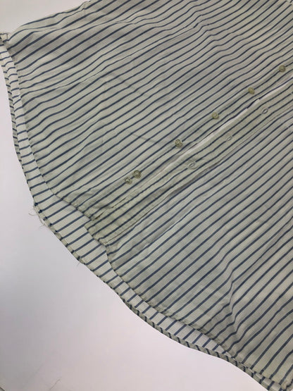 【中古品】【メンズ】 L.L.BEAN エルエルビーン 90'S USA製 L/S BD STRIPE SHIRT 90年代 ボタンダウン ストライプシャツ 長袖シャツ 146-260912-na-28-tagh サイズ：16 1/2 - 32 カラー：ホワイト/ブルー 万代Net店