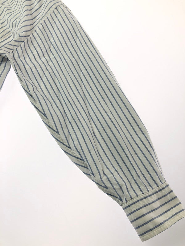 【中古品】【メンズ】 L.L.BEAN エルエルビーン 90'S USA製 L/S BD STRIPE SHIRT 90年代 ボタンダウン ストライプシャツ 長袖シャツ 146-260912-na-28-tagh サイズ：16 1/2 - 32 カラー：ホワイト/ブルー 万代Net店