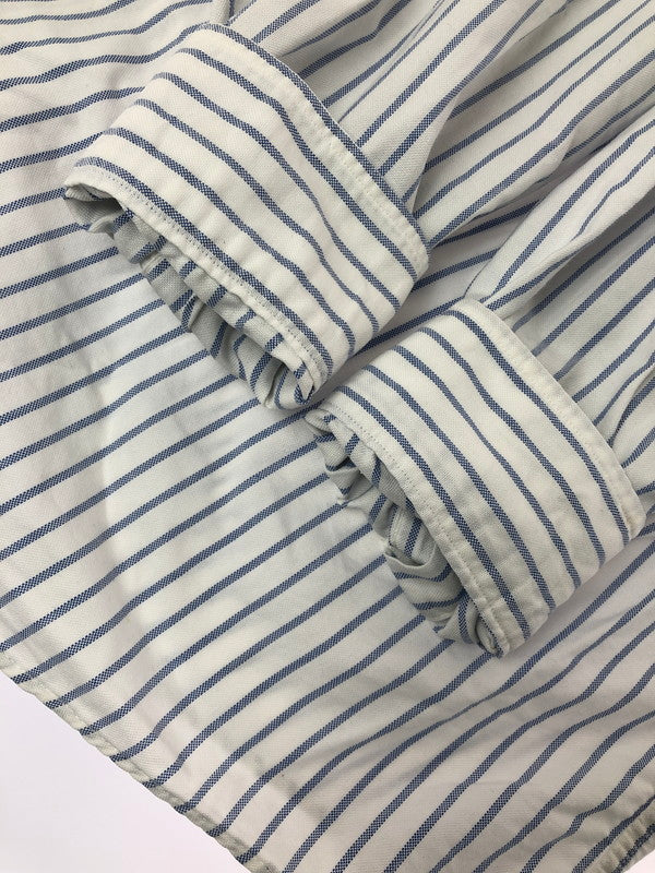 【中古品】【メンズ】 L.L.BEAN エルエルビーン 90'S USA製 L/S BD STRIPE SHIRT 90年代 ボタンダウン ストライプシャツ 長袖シャツ 146-260912-na-28-tagh サイズ：16 1/2 - 32 カラー：ホワイト/ブルー 万代Net店