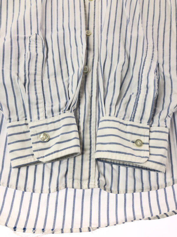 【中古品】【メンズ】 L.L.BEAN エルエルビーン 90'S USA製 L/S BD STRIPE SHIRT 90年代 ボタンダウン ストライプシャツ 長袖シャツ 146-260912-na-28-tagh サイズ：16 1/2 - 32 カラー：ホワイト/ブルー 万代Net店