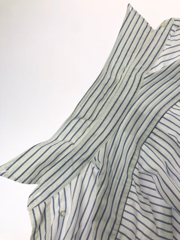【中古品】【メンズ】 L.L.BEAN エルエルビーン 90'S USA製 L/S BD STRIPE SHIRT 90年代 ボタンダウン ストライプシャツ 長袖シャツ 146-260912-na-28-tagh サイズ：16 1/2 - 32 カラー：ホワイト/ブルー 万代Net店