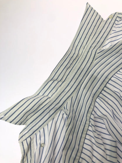 【中古品】【メンズ】 L.L.BEAN エルエルビーン 90'S USA製 L/S BD STRIPE SHIRT 90年代 ボタンダウン ストライプシャツ 長袖シャツ 146-260912-na-28-tagh サイズ：16 1/2 - 32 カラー：ホワイト/ブルー 万代Net店