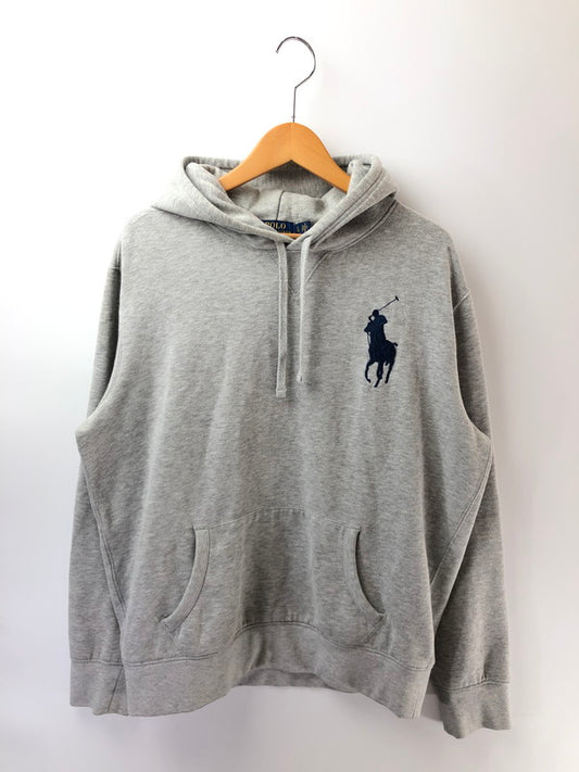 【中古品】【メンズ】 POLO RALPH LAUREN ポロ・ラルフローレン BIG PONY HOODIE GRAY ビッグ ポニー フーディー パーカー トップス 147-260909-rt-10-tagh サイズ：L カラー：グレー 万代Net店