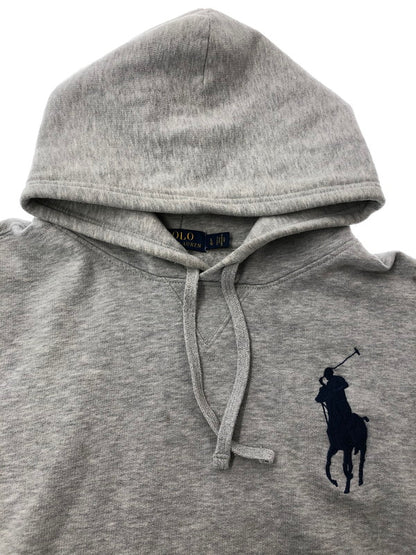 【中古品】【メンズ】 POLO RALPH LAUREN ポロ・ラルフローレン BIG PONY HOODIE GRAY ビッグ ポニー フーディー パーカー トップス 147-260909-rt-10-tagh サイズ：L カラー：グレー 万代Net店