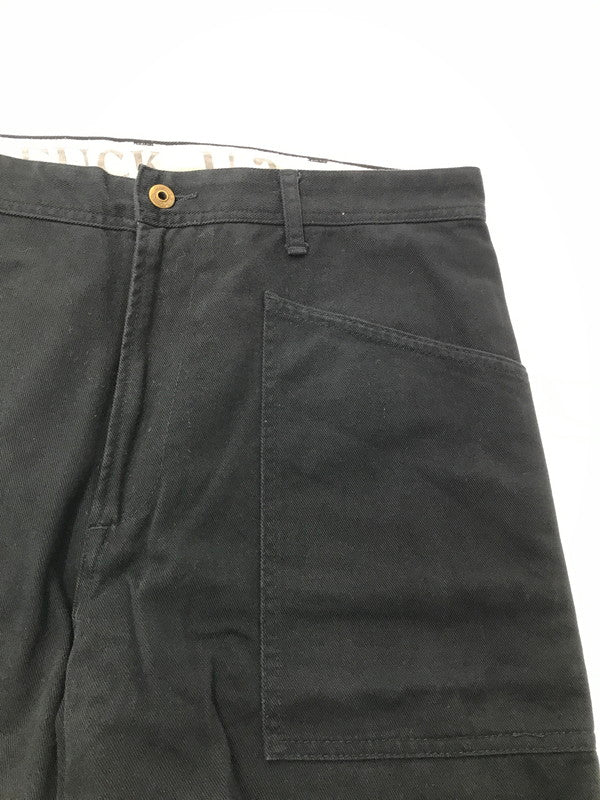 【中古品】【メンズ】 WEIRDO ウィアード FUCK U? WORK PANTS BLACK WRD-18-SS-08 ワーク パンツ ボトムス 153-260913-rt-05-tagh サイズ：XL カラー：ブラック 万代Net店