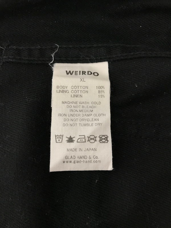 【中古品】【メンズ】 WEIRDO ウィアード FUCK U? WORK PANTS BLACK WRD-18-SS-08 ワーク パンツ ボトムス 153-260913-rt-05-tagh サイズ：XL カラー：ブラック 万代Net店