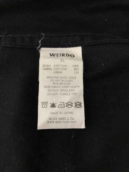 【中古品】【メンズ】 WEIRDO ウィアード FUCK U? WORK PANTS BLACK WRD-18-SS-08 ワーク パンツ ボトムス 153-260913-rt-05-tagh サイズ：XL カラー：ブラック 万代Net店