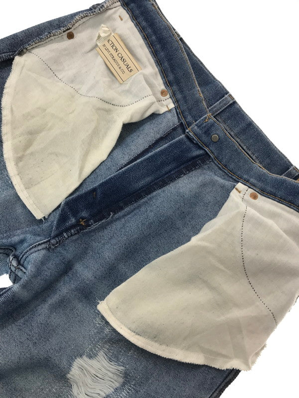 【現状渡し品】【メンズ】 LEVI'S ACTION CASUALS リーバイス アクション 70's 42TALON DAMAGE DENIM PANTS 70年代 42タロン ダメージ デニム パンツ ヴィンテージ 157-260913-rt-07-tagh サイズ：不明 下記参照 カラー：インディゴ 万代Net店