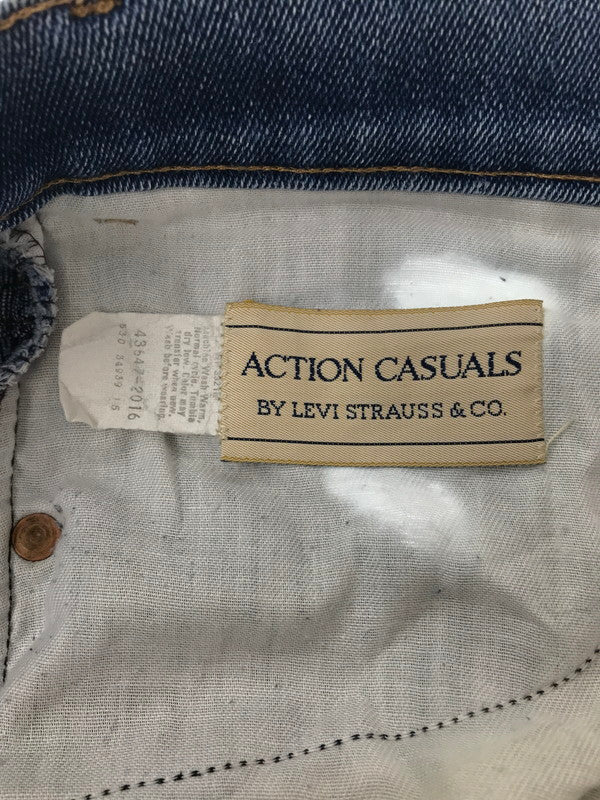 【現状渡し品】【メンズ】 LEVI'S ACTION CASUALS リーバイス アクション 70's 42TALON DAMAGE DENIM PANTS 70年代 42タロン ダメージ デニム パンツ ヴィンテージ 157-260913-rt-07-tagh サイズ：不明 下記参照 カラー：インディゴ 万代Net店