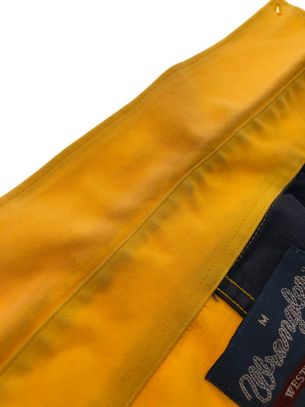 【現状渡し品】【メンズ】 WRANGLER ラングラー WESTERN SHIRTS NAVY YELLOW ウエスタン シャツ 長袖シャツ トップス 146-260909-rt-05-tagh サイズ：M カラー：ネイビー/イエロー 万代Net店
