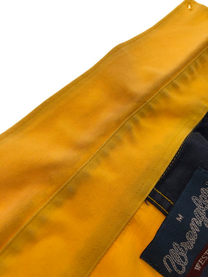 【現状渡し品】【メンズ】 WRANGLER ラングラー WESTERN SHIRTS NAVY YELLOW ウエスタン シャツ 長袖シャツ トップス 146-260909-rt-05-tagh サイズ：M カラー：ネイビー/イエロー 万代Net店