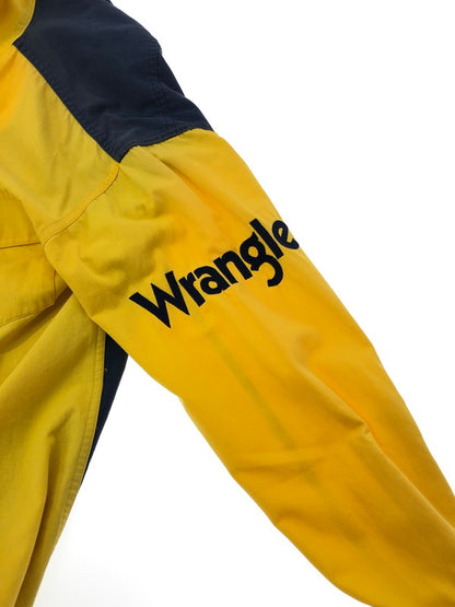 【現状渡し品】【メンズ】 WRANGLER ラングラー WESTERN SHIRTS NAVY YELLOW ウエスタン シャツ 長袖シャツ トップス 146-260909-rt-05-tagh サイズ：M カラー：ネイビー/イエロー 万代Net店