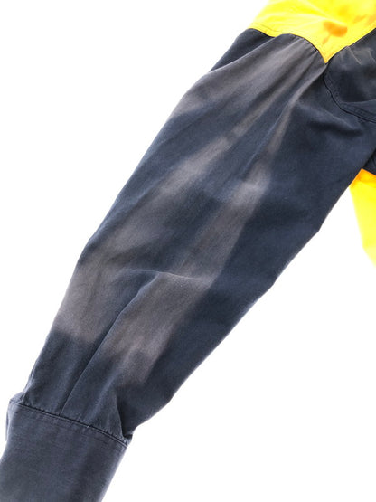 【現状渡し品】【メンズ】 WRANGLER ラングラー WESTERN SHIRTS NAVY YELLOW ウエスタン シャツ 長袖シャツ トップス 146-260909-rt-05-tagh サイズ：M カラー：ネイビー/イエロー 万代Net店