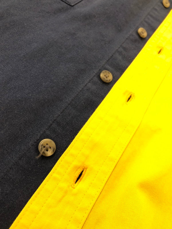 【現状渡し品】【メンズ】 WRANGLER ラングラー WESTERN SHIRTS NAVY YELLOW ウエスタン シャツ 長袖シャツ トップス 146-260909-rt-05-tagh サイズ：M カラー：ネイビー/イエロー 万代Net店