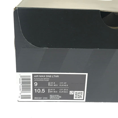【中古美品】【メンズ】 NIKE ナイキ AIR MAX DN8 LEATHER FLAX FONER BROWN IB6381-200 エア マックス レザー フラックス スニーカー 靴 160-260913-rt-22-tagh サイズ：27cm US9 カラー：ブラウン 万代Net店