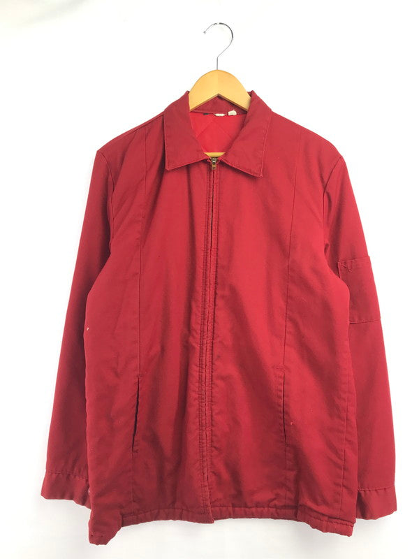 【現状渡し品】【メンズ】 VINTAGE ヴィンテージ WORK JACKET RED ワーク ジャケット TALONジッパー アウター 146-260917-rt-36-tagh サイズ：M カラー：レッド 万代Net店
