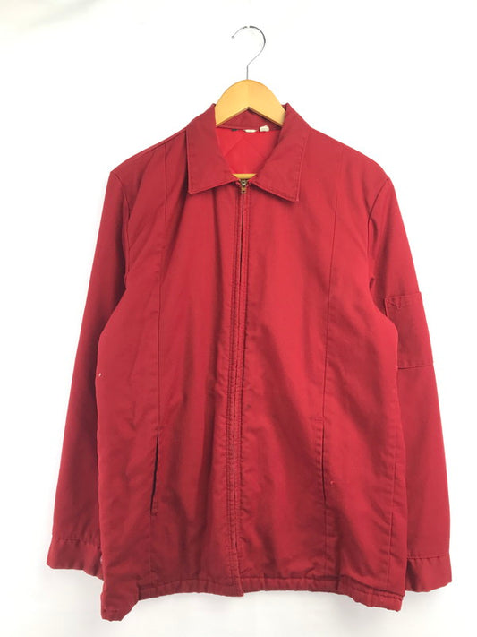 【現状渡し品】【メンズ】 VINTAGE ヴィンテージ WORK JACKET RED ワーク ジャケット TALONジッパー アウター 146-260917-rt-36-tagh サイズ：M カラー：レッド 万代Net店