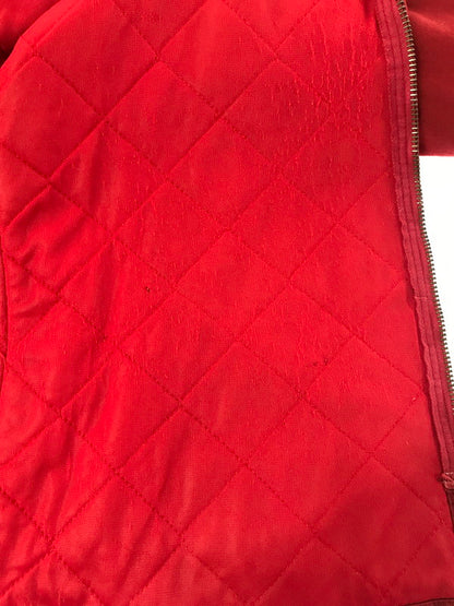 【現状渡し品】【メンズ】 VINTAGE ヴィンテージ WORK JACKET RED ワーク ジャケット TALONジッパー アウター 146-260917-rt-36-tagh サイズ：M カラー：レッド 万代Net店
