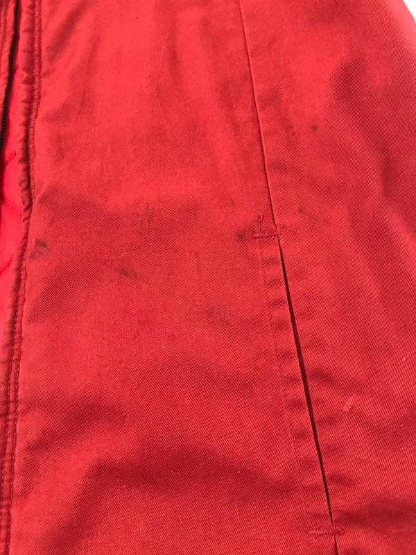 【現状渡し品】【メンズ】 VINTAGE ヴィンテージ WORK JACKET RED ワーク ジャケット TALONジッパー アウター 146-260917-rt-36-tagh サイズ：M カラー：レッド 万代Net店
