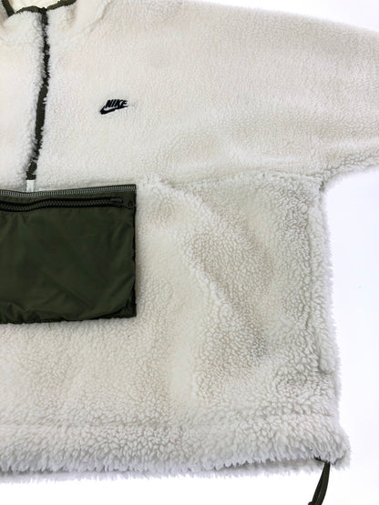 【中古品】【メンズ】 NIKE ナイキ AS M NK CLUB+ WINTER HZ ANORAK DQ4881-133 クラブ ウィンター ハーフジップ アノラック フリース プルオーバー アウター 148-260912-na-20-tagh サイズ：XXL カラー：ホワイト 万代Net店